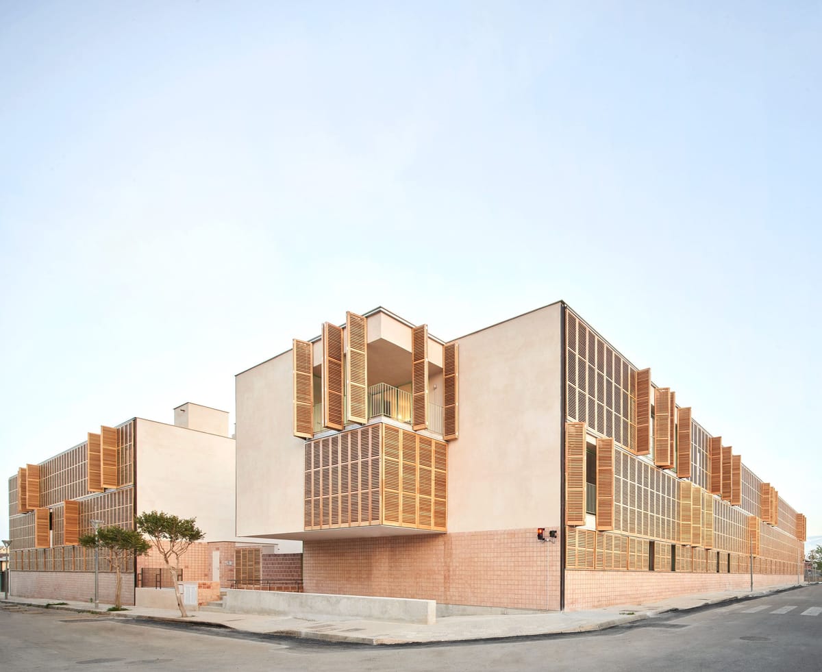 Paravent architectural | 54 HPP Inca par J.Fortuny & Alventosa  Morell Architectes